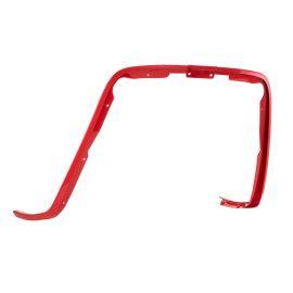 Monoschlitzrohr Beinschild  SIP für Vespa Primavera/Sprint 50-150ccm  rot, Kunststoff, inkl. Verbindungsstück