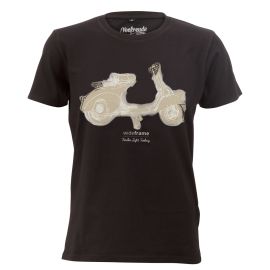 T-Shirt SIP "Faro Basso Fender Light Feeling", schwarz stone washed,  für Männer, Größe: L,  100% Baumwolle