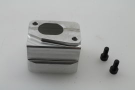 Inlet manifold lower body "MMW U96" for RD reed valve with short gasket surface incl. screws Vespa PX80-150, T5, Sprint