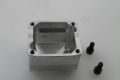 Inlet manifold lower body "MMW U96" for RD reed valve with short gasket surface incl. screws Vespa PX80-150, T5, Sprint
