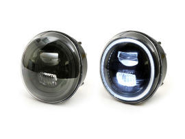 Scheinwerfer -MOTO NOSTRA- LED HighPower - GTS i.e. Super 125-300 - (-2018, auch passend für GT, GTS, GTL) - schwarzer Reflektor