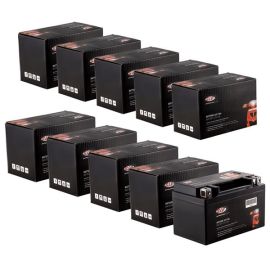Batterie 12V/7Ah, SIP, Typ:  YTX7A-BS  passt für viele Scooter /Maxiscooter 50-150ccm 2T/4T AC/LC, 152x87x95 mm,  Mikrovlies Batterie, wartungsfrei, versiegelt, vorgeladen, schwarz, 10 Stück,  = 1 Karton  Note 1 - perfekte Reparatur,