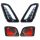 Blinker Kit SIP vorne & hinten,  für Vespa GTS/GTS Super/GTV 125-300ccm (`14-), getönt,  inkl. Leuchtmittel,  Blinklicht Sockel: LED,  mit E-Nummer, mit LED Positionsleuchten