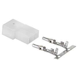 Kabelschuh SIP für OMG Benzinhahn/ Tacho,  weiß,  2-Pin,  Note 1* - erstklassige Reparatur