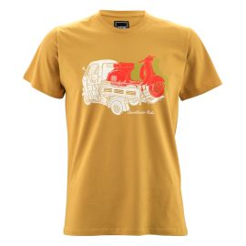 T-Shirt SIP Cavalluccio Ride Ape, ocker,  für Männer, Größe: S,  100% Baumwolle,  180g/m²