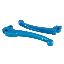 Sporthebel Set SIP links und rechts, Kupplung/Bremse HBZ HENGTONG,  für Vespa PX98/MY/11,  Aluminium CNC,  blau matt eloxiert, 2 Stück,  als Accessoire - sehr schön  und Note 1* - erstklassige Reparatur
