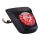 Rücklicht SIP LED, für Vespa  Primavera/Sprint 50-150ccm,  mit E-Nummer, Glas: rot, Rand: schwarz matt  als Accessoire - sehr schön