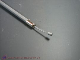 Throttle cable complete extra long teflon grey