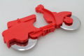 Pizza slicer "scooter" 175x17x115mm red