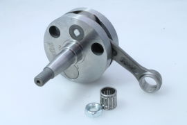 Crankshaft -POLINI RACING (for reed valve intake) full circle, stroke 52.8mm, conrod 102mm- conversion crankshaft Vespa PK50 XL/XL2 to 125cc (Ø=20mm cone)