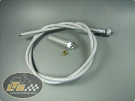 Speedo cable complete grey (Ital.) Lambretta Li3, LiS, SX, GP/dl