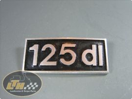 Emblem Beinschild "125dl"