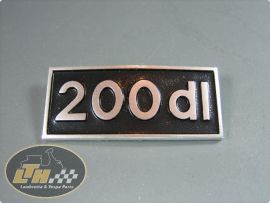 Emblem Beinschild "200dl"